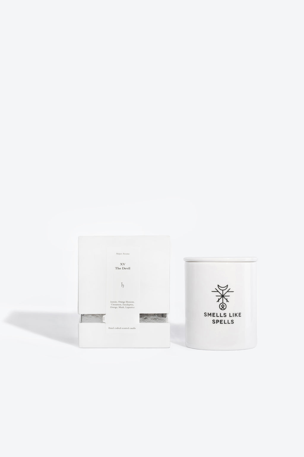 Soy wax scented candle THE DEVIL Smells Like Spells TAROT MAJOR ARCANA