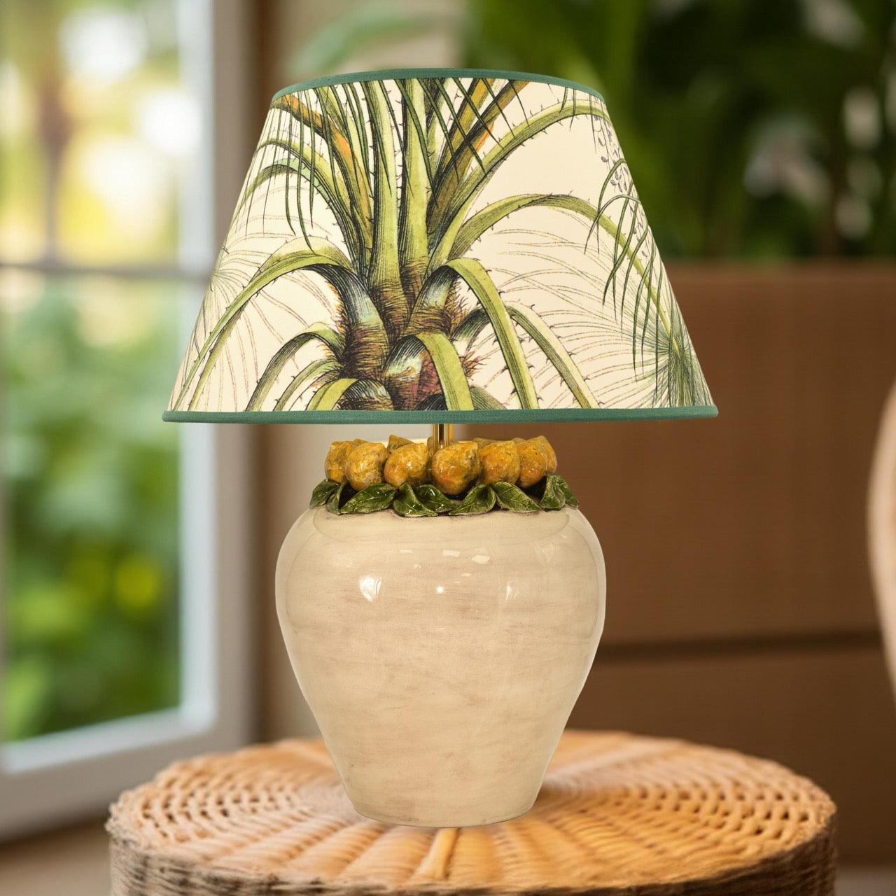 Lume boccia h 27 limoni Siciliani (h 52 c/paralume Ø35/40)