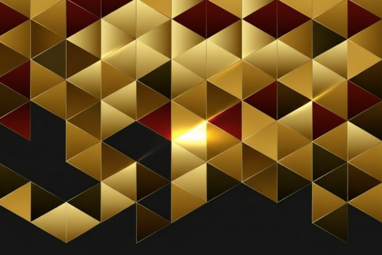 Pattern geometrico oro simile